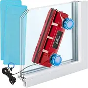 Tyroler Bright Tools Magnetic Window Cleaner The Glider D-3 AFC Indoor and Outdoor Glass Pane Cleaning | Single or Double Glazed Window 2-28mm | Adjustable Magnetic Force