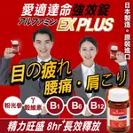 日本富山製藥 愛適達命 EX金強效錠 (90粒玻璃瓶裝) 維他命B群高劑量+穀維素+粉光蔘