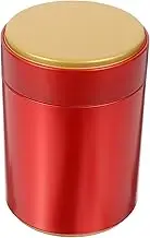 RORPOIR Tinplate Tea Loose Tea Canister Food Storage Bins Airtight Kitchen Canister Japandi Decor Loose- Tea Tinplate Tea Can Tea Bag Holder Sealed Shaker Metal