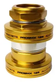 ProBMX Retro MX-125 Aluminium Headset - Gold - Old School BMX Tange Style