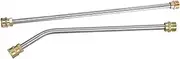 2Pcs Washer Extension Gutter Cleaner Attachment Pressure Washer Gutter Rod For Lances Wand 1/4Inch Quick Connection