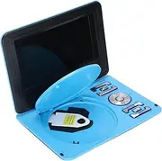 Mobile DVD, 6.8 Inches Children's DVD Player Mulifunctioanl DVD High Definition Playback Device for Home Office Car, HD LCD Widescreen Display 270° Rotation(Blue AU)