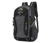 40L Unisex Waterproof Men Backpack Travel Pack Sports Bag Pack Outdoor Mountaineering Hiking Climbing Camping Backpack for Male - MSW Black