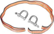 VINTORKY Tow Strap with Hooks Reinforced Tow Strap for Vehicles Capacity Reflective Towing Rope for Easy Connection and Nighttime Visibility
