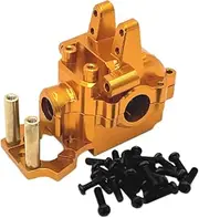 1:14 RC Car Front Gearbox Cover for 14303 and 14210, Aluminum Alloy, Gold