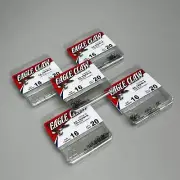 EAGLE CLAW (5 PACK) Curved Point 2X Treble Lure Repla Bronze #16 20 pc 374TS-16
