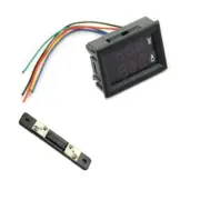 New DC 0-100V 50A Dual LED Panel Meter Voltmeter Ammeter + 50A 75mV Shunt