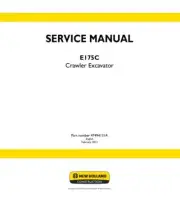 New Holland E175C Crawler Excavator Service Manual Repair Shop Book