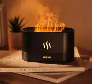 Flame Air Humidifier Ultrasonic Purifier Yoga Aromatherapy Diffuser Rechargeable