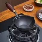 Mini Hot Oil Pan Nonstick Iron Small Frying Pan for All Stovetops Household