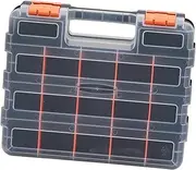 Compartment Tool Storage Box for Fishing Lures And Crafts, black