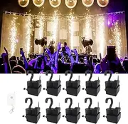 Cold Spark Machine, Remote Control, Spray Height 1-5M, Fireworks Waterfall Effect, 10 Receivers, Fireworks Fountain Machine With Special Effect, For Bar/Party/Wedding/Concert