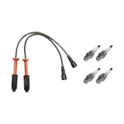 4 x NGK Spark Plugs + Bosch Ignition Leads for Mercedes Benz Vito 113 638 2.0