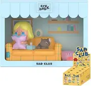 POP MART CRYBABY Sad Club Series Scene Sets Whole Set（8Boxes） 2.5 inches Articulated Character Premium Design gifts for women Fan-Favorite blind box Collectible Toy Art Toy Action Figure