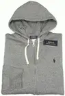 Polo Ralph Lauren Men's Gray Cotton-Soft Fleece Lined Pullover Hoodie- NEW Large