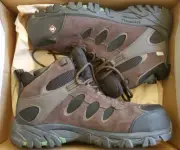Merrell Men's RIDGEPASS BOLT MID WATERPROOF COMPOSITE TOE WORK BOOTS 11 Espresso