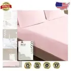 Luxury 600 Thread Count Egyptian Cotton Fitted Sheet - California King - Blush