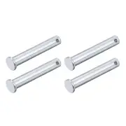 Clevis Pins (10mmx60mm) 4Pcs, Single Hole Flat Head Carbon Steel Fastener Pin