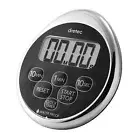 Kitchen Timer Stopwatch Magnet Waterproof Clock Chrome Plated