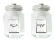 12x Glass Jars 800ML Metal Lid Food Storage Container Decor Kitchen Canister