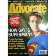 HOW GAY IS SUPERMAN the advocate BRANDON ROUTH x-men MELISSA ETHERIDGE no label