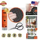 Eco-Friendly Galvanized Chicken Wire – 1/4" Mesh, 16in x 15ft Roll with Scissors
