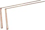 JunZheHub 2PCs Copper Sticks, Recognition Sticks Detection Sticks, Find Tools, Cheap Rods That are Buried for Treasures