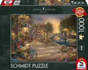 Schmidt 1000 Piece Jigsaw Puzzle - Thomas Kinkade - Amsterdam Cafe
