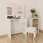 NNEVL Dressing Table Chipboard 75x40x141 cm White