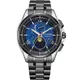 CITIZEN 星辰 星空藍 限量 月相 超級鈦 光動能電波萬年曆手錶 新年禮物 BY1007-60L