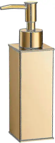 Automatic Liquid Soap Dispenser - Stainless Steel Square Base in Elegant Gold