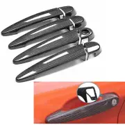 1 Set Carbon Fiber Car Door Handle Cover For BMW E87 F20 F21 w/ Smart Key Hole