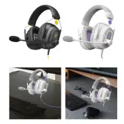 Wired Gaming Headset with Noise Cancelling Mic for Playing E Sports Players