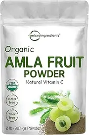 Organic Amla Powder (Amalaki) | 1.5 Pounds, India Origin Gooseberry Powder | Rich in Vitamin C, Antioxidants, Supports Immune, Digestive & Skin Health, Non-GMO, Vegan & Keto Friendly