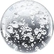 1pc Bubble Crystal Ball Ornament Transparent Decorative Sphere for Home Decor Artistic Adornment Rockery Landscaping Unique for Friends Family