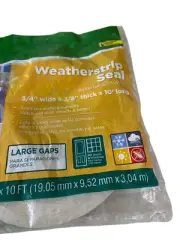 Duck Brand Self Adhesive Foam Weatherstrip Seal for Large Gaps Window Door