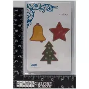 QUICK KUTZ DIE CUT TEMPLATE PLATE CHRISTMAS COOKIES TREE STAR BELL #2328