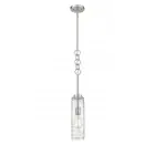 Innovations Wexford Wexford 4" 1 Light Mini Pendant, SN/FR - 380-1S-SN-G381-4CL