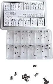 12 Different Sizes Small Screw Pins Assortment Kit Watchmaker Repair Tool Fixing Screw Pins