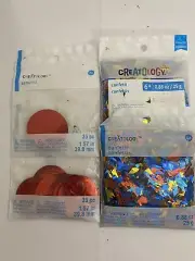 Creatology Confetti 2 -25 Grams Bag and 2 Sequins 35 Pc Each