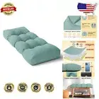 Durable Polyester Brushed Seat Cushion - 36x14x4 Inch for Indoor/Outdoor Use