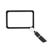 Full-Page 5X Magnifying Glass for Reading, Folding Lighted Magnifier with 48 LED Lights, Rectangula As shown