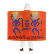 Super Heroine "Crush"! - Hooded Sherpa Fleece Blanket