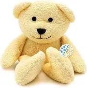Thermal-Aid 100% Natural Heating and Cooling Packs for Kids - Reusable Fever Reducer and Booboos Ice Pack Treatment (Yellow Bear)