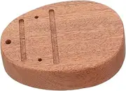 Totority Kalimba Accessory Solid Wood Baseboard Diy Pattern Friendly Easy to Use Maintain