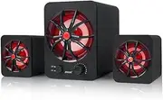 D-207 Computer Speaker USB Wired Combination Speaker Bass Stereo Music Player Subwoofer Speaker for Desktop Laptop Notebook Tablet PC Phone Black One Size