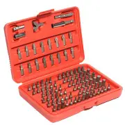 1Set 100Pcs Chrome Vanadium Security Screwdriver Tamper Proof Torx Hex Bit Set W/ Case