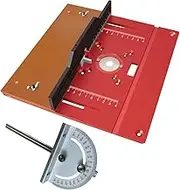 Router Table -Use Flip Plate Woodworking Tool Beautable 9.4x9.6x1.6inch Aluminum Multi -purpose for Electrombon Devices, with Miter Gauge