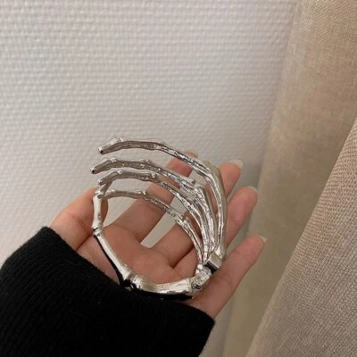 Skull Hand Band Adjustable Skeleton Arm Ring Claw Bracelet for Women Men