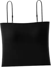 [Colaxi] Women's Camisole Tank Top Women Crop Top Bralette Vest Seamless Padded Vest Bralette Bra for Beach Festival Summer Nightclub